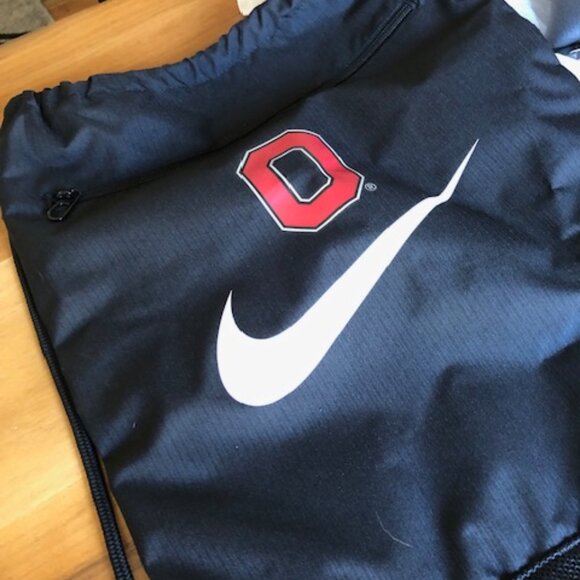 OSU The Ohio State University black/red drawstring backpack in VG condition! - Picture 2 of 5
